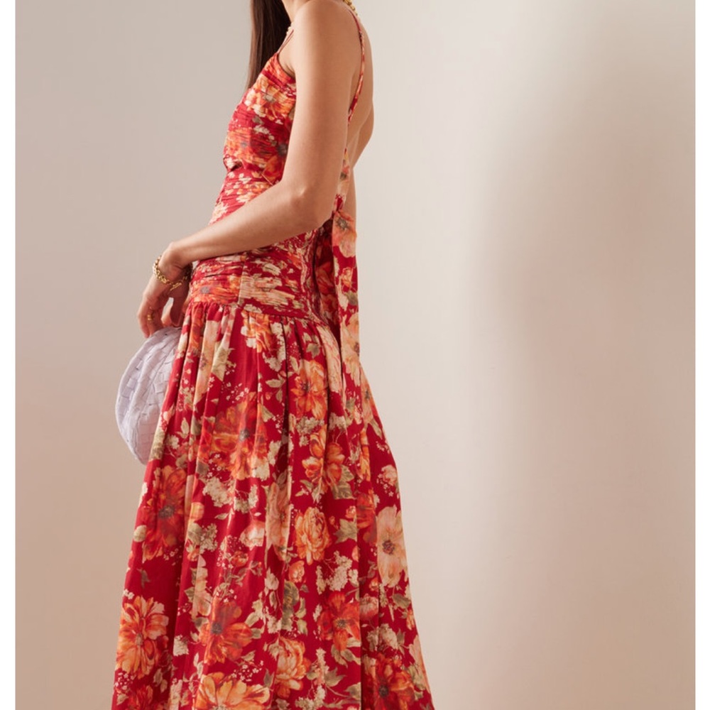 Posse Raquel linen maxi dress NWT